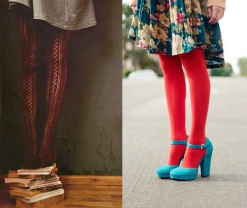 Collant Natalizi Donna | 2 Paia Rosso E Verde | Semi-Opaco Per Costumi E Feste - Foto 11