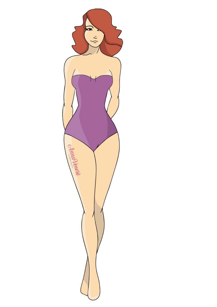 Forma del corpo Clessidra con poco seno