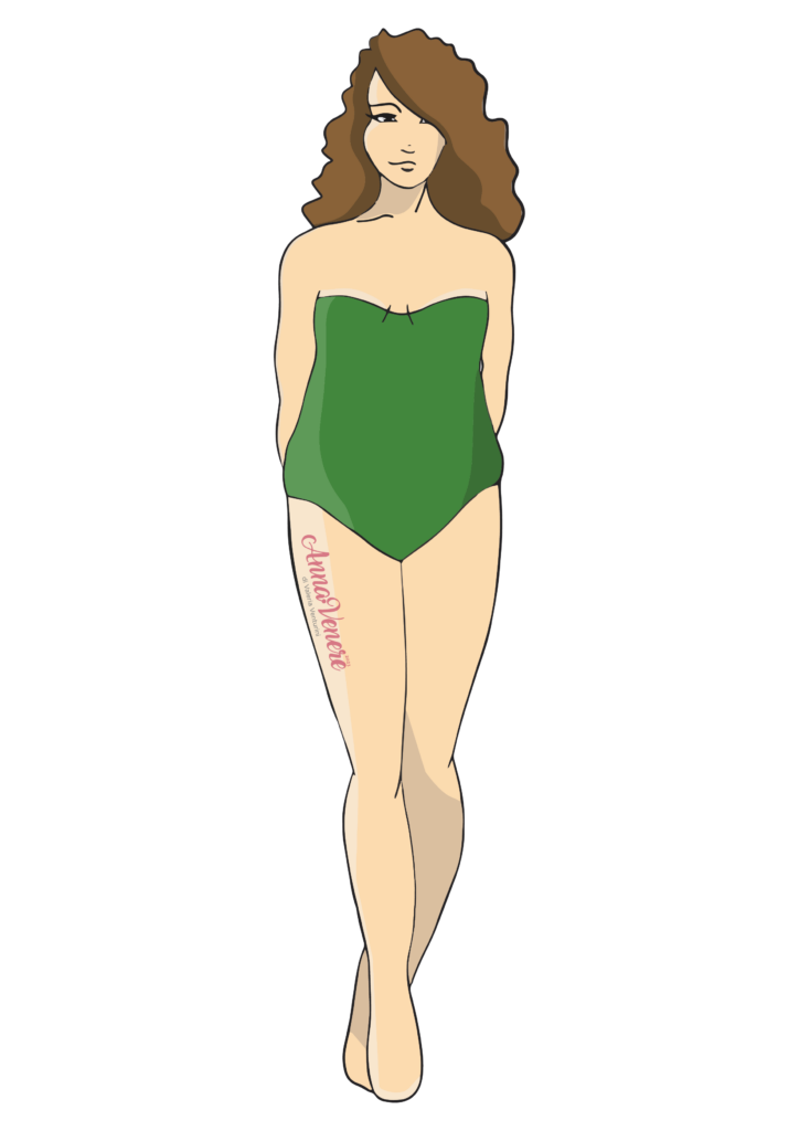Forma del corpo Mela Gambe Grosse