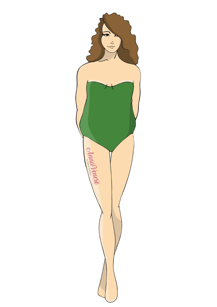 Forma del corpo Mela con pancia e poco seno