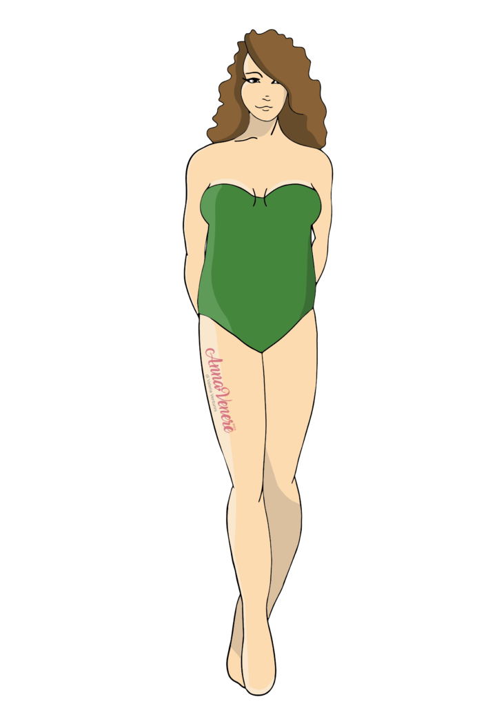 Forma del corpo Mela Magra molto seno